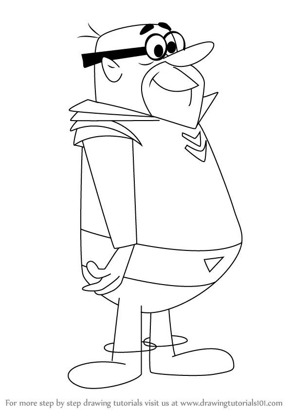 Learn How to Draw Mr. Cogswell from The Jetsons (The Jetsons) Step by