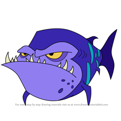 How to Draw Auntie Roon's Shark from The Life and Times of Juniper Lee
