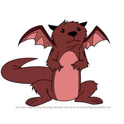 How to Draw Bat Otter from The Life and Times of Juniper Lee