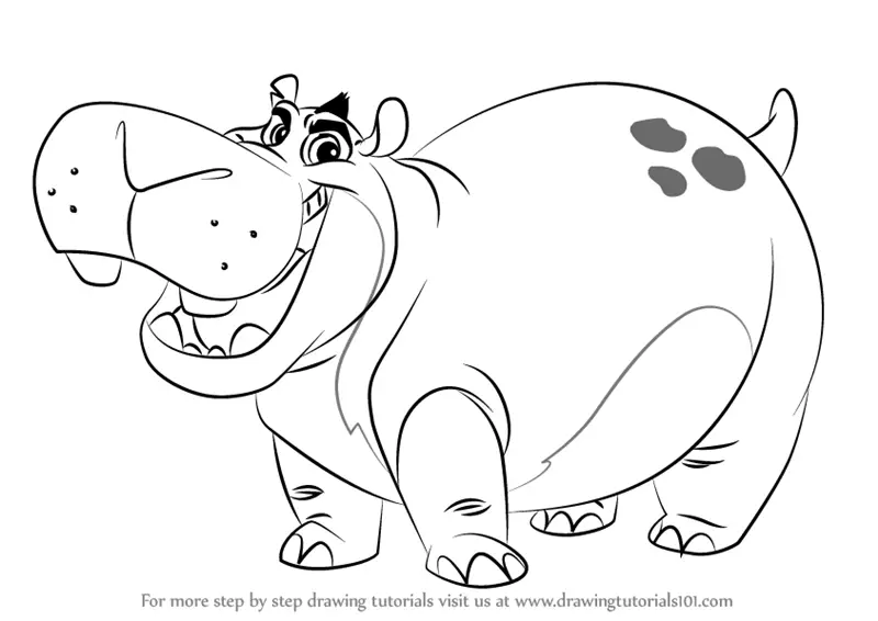 Learn How to Draw Beshte  from The Lion  Guard  The Lion  