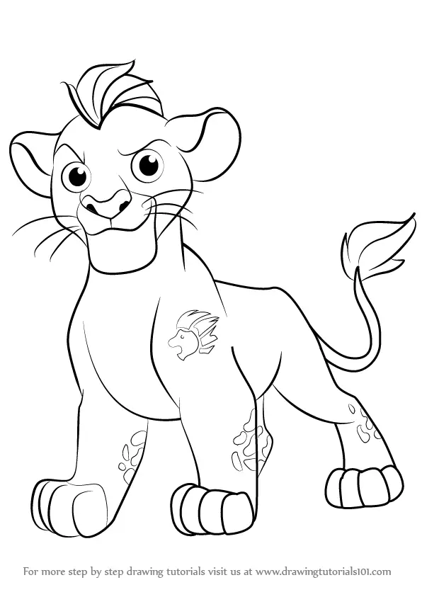 The Lion Guard Coloring Page Kions Roar Get Pages Sketch 