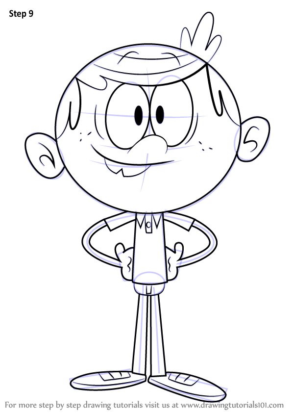 Learn How to Draw Lincoln Loud from The Loud House (The 