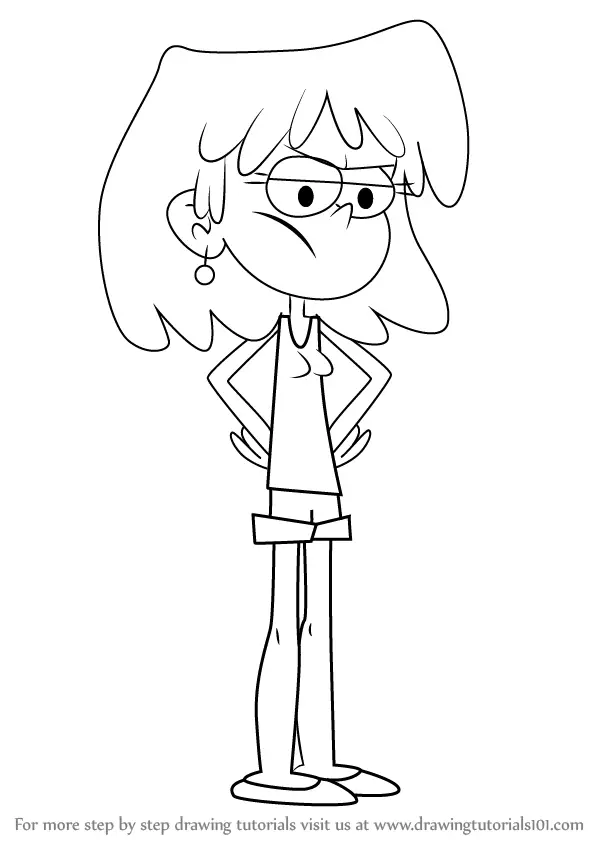 Step by Step How to Draw Lori Loud from The Loud House
