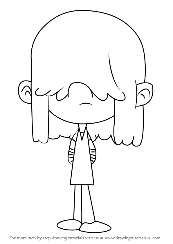 Learn How to Draw Lucy Loud from The Loud House (The Loud House) Step