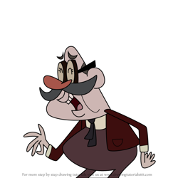 How to Draw Barri's grandfather from The Mighty B!