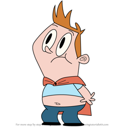 How to Draw Ben with a cape from The Mighty B!