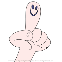 How to Draw Finger from The Mighty B!