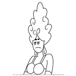 How to Draw Anita Bidet from The Oblongs