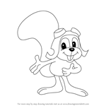 How to Draw Rocky from The Rocky and Bullwinkle Show