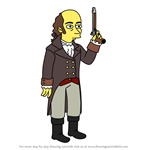 How to Draw Aaron Burr from Simpsons