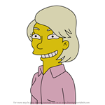 How to Draw Betsy Bidwell from Simpsons