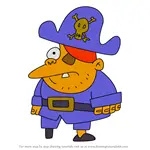 How to Draw Captain Cook from Simpsons