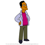How to Draw Carl Carlson from Simpsons