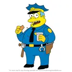 How to Draw Chief Wiggum from The Simpsons