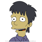 How to Draw Digby Diggs from Simpsons