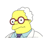 How to Draw Dr. H. Boyle from Simpsons