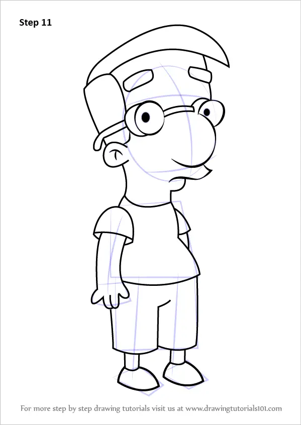Learn How to Draw Milhouse Van Houten from The Simpsons
