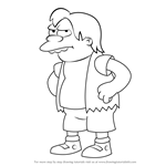 How to Draw Nelson Muntz from The Simpsons