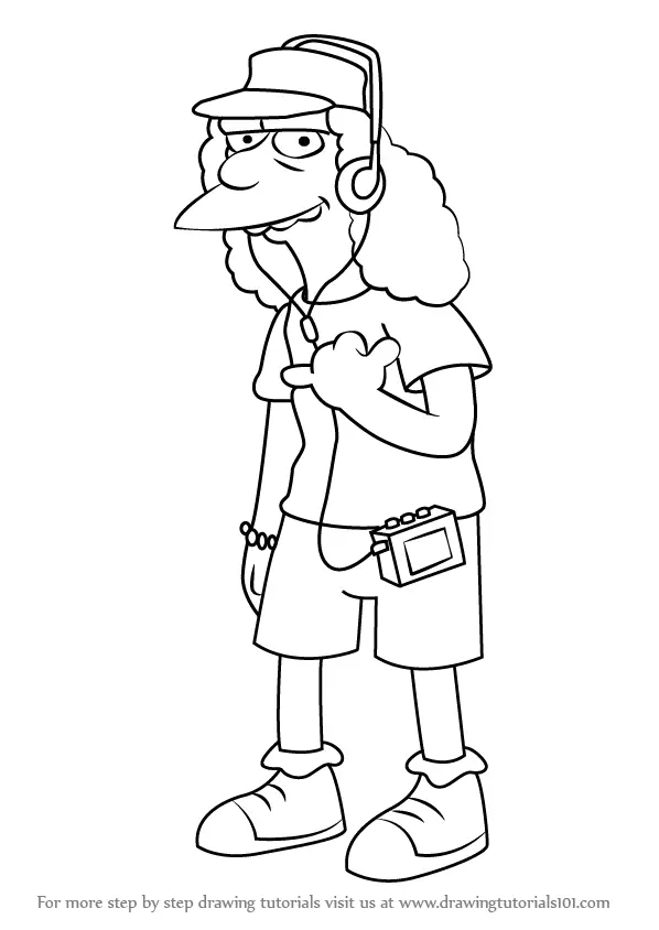 Learn How To Draw Otto Mann From The Simpsons The Simpsons Step By Step Drawing Tutorials