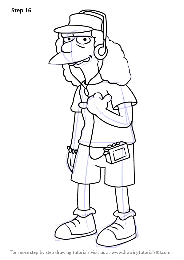 Learn How to Draw Otto Mann from The Simpsons (The