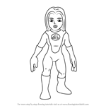 How to Draw Invisible Woman from The Super Hero Squad Show