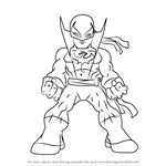 How to Draw Iron Fist from The Super Hero Squad Show