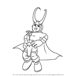 How to Draw Loki from The Super Hero Squad Show