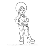 How to Draw Misty Knight from The Super Hero Squad Show