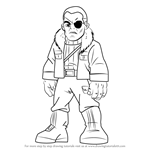 How to Draw Nick Fury from The Super Hero Squad Show