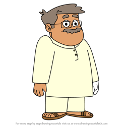 How to Draw Dada Aman from The Twisted Timeline of Sammy & Raj