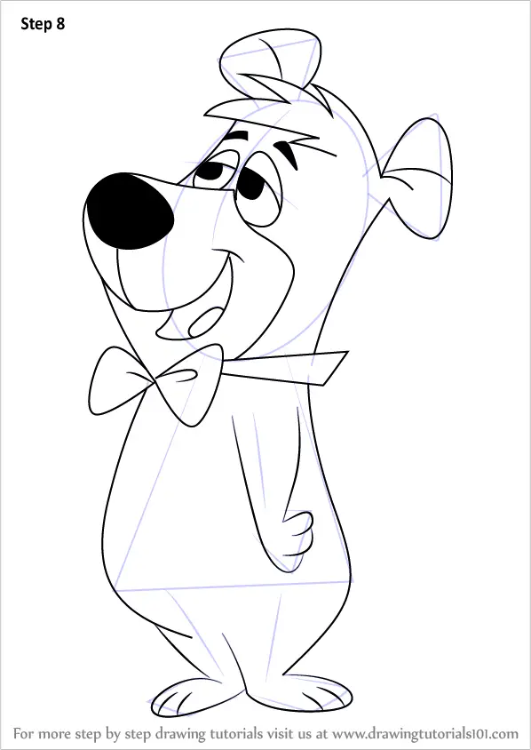to draw outline anime how Boo The from Bear Draw Bear Show How Boo Yogi to Learn