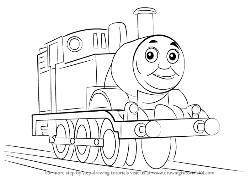 thomas train drawing for kids