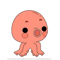 How to Draw Baby octopus from Tish Tash