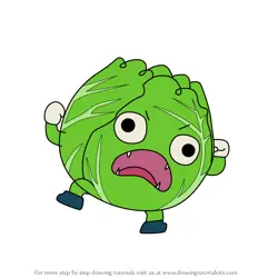 How to Draw Cabbage Monster from Tish Tash