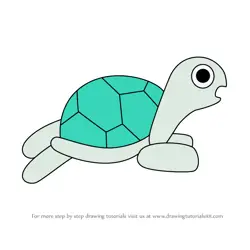 How to Draw Tiny Turtle from Tish Tash