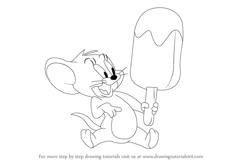 Learn How to Draw Jerry from Tom and Jerry (Tom and Jerry) Step by Step :  Drawing Tutorials