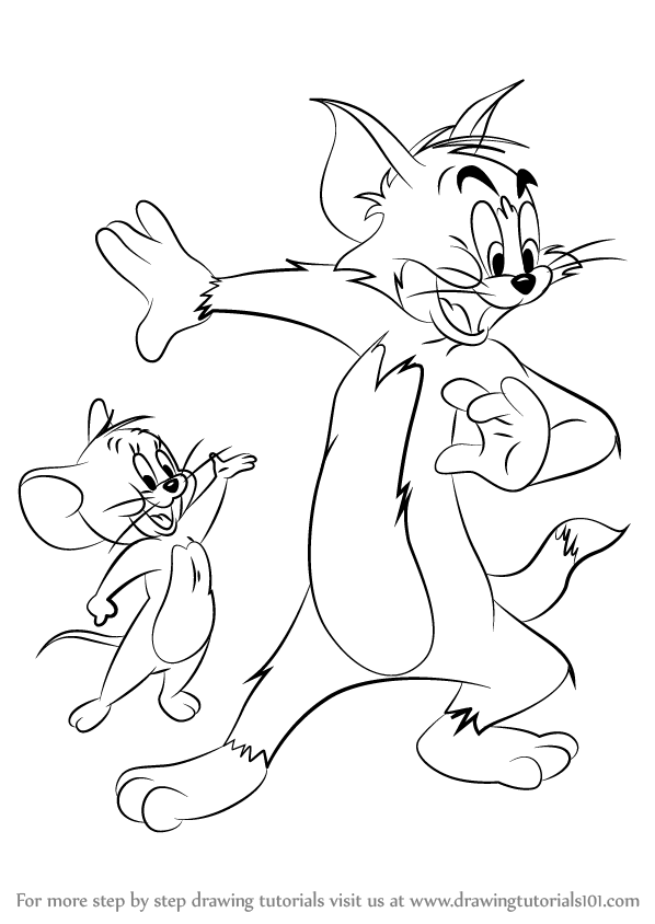 How to Draw Tom Cat | Tom and Jerry - YouTube