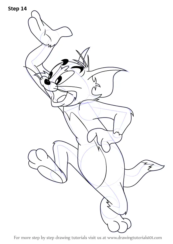 Learn How to Draw Tom from Tom and Jerry (Tom and Jerry ...
