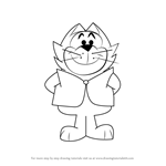How to Draw Benny from Top Cat