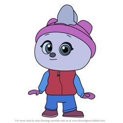 How to Draw Anyu PolarBear from Top Wing