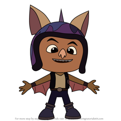 How to Draw Baddy from Top Wing