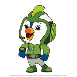 How to Draw Brody in Uniform from Top Wing