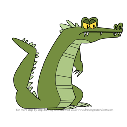 How to Draw Alligator from Total Drama
