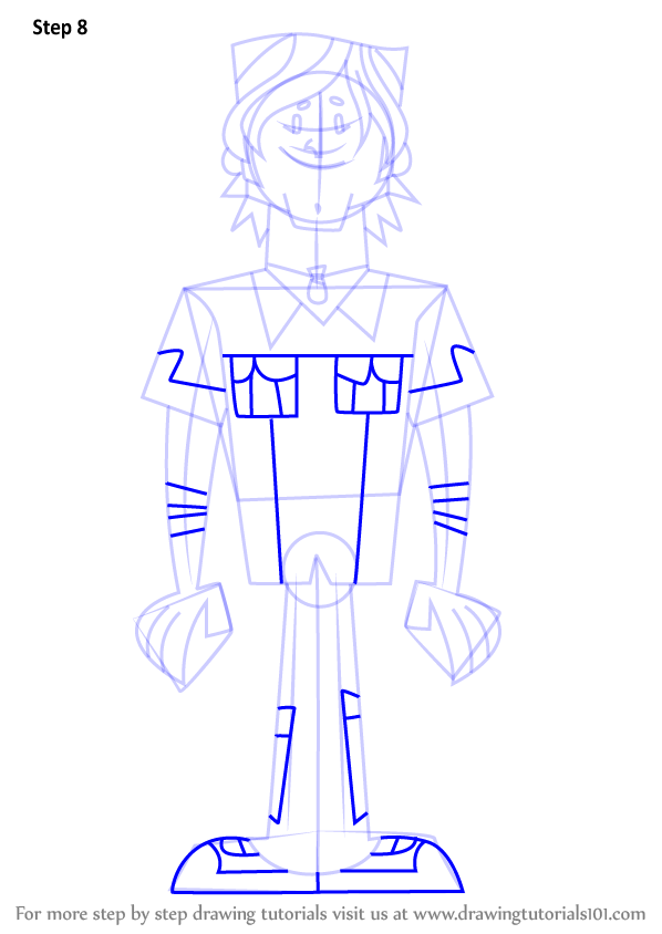 Learn How to Draw Chris from Total Drama (Total Drama) Step by Step