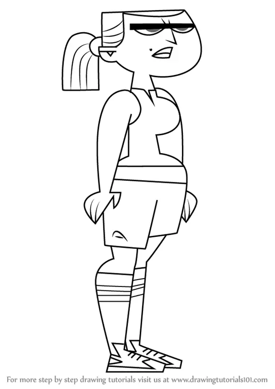 Learn How to Draw Eva from Total Drama (Total Drama) Step by Step