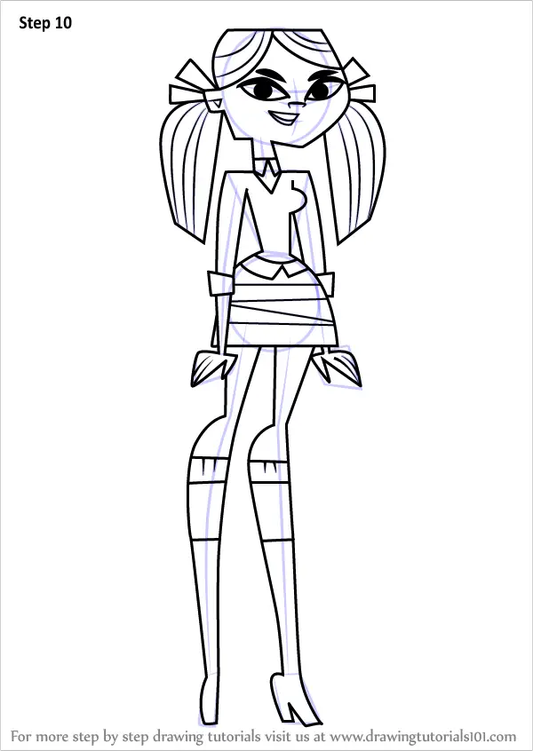 Step by Step How to Draw Kitty from Total Drama ... - 600 x 846 png 70kB