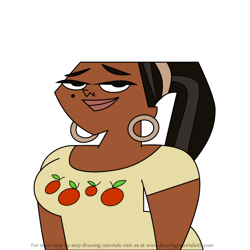 How to Draw Leshaniqua from Total Drama