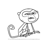 How to Draw Monkey from Total Drama