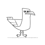 How to Draw Seagull from Total Drama