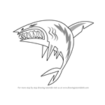How to Draw Shark from Total Drama